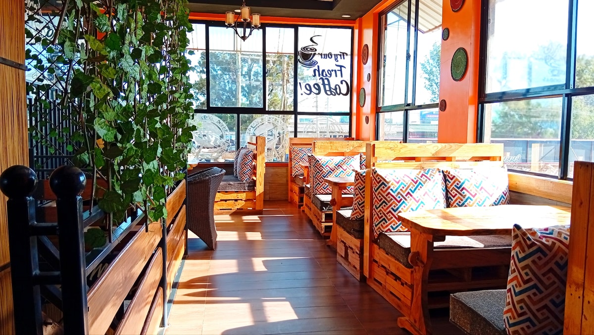 Cozy corner seating - King'ong'o Branch